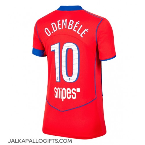 Paris Saint-Germain Ousmane Dembele #10 Kolmaspaita Naiset 2025-26 Lyhythihainen